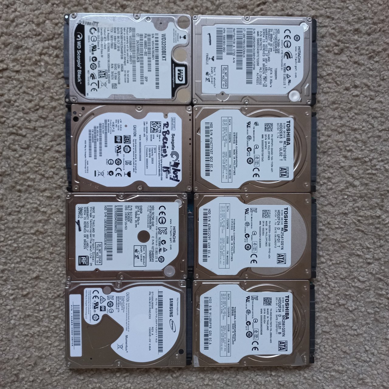 Harde schijven te koop tot 1,5TB