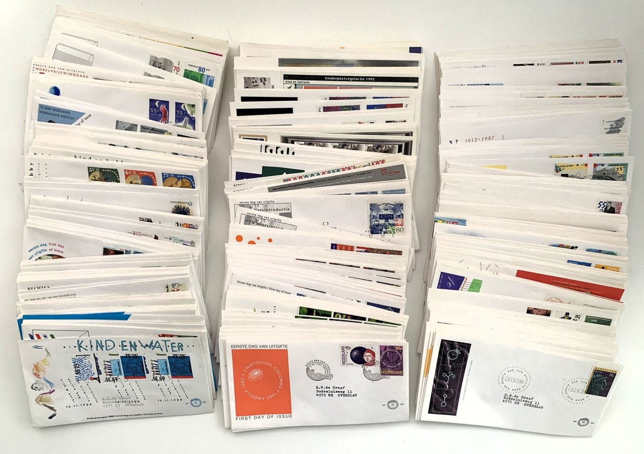 FDC Eerste dag enveloppen 1002 stuks