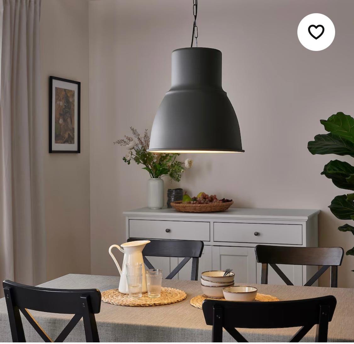 Hanglamp HEKTAR IKEA donkergrijs