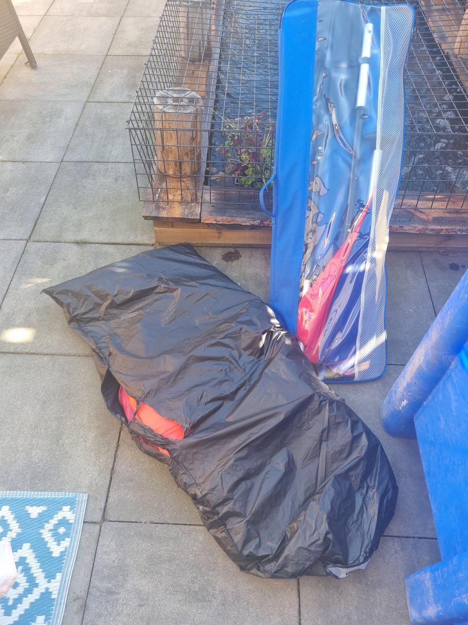 Opblaasbare kano met toebehoren