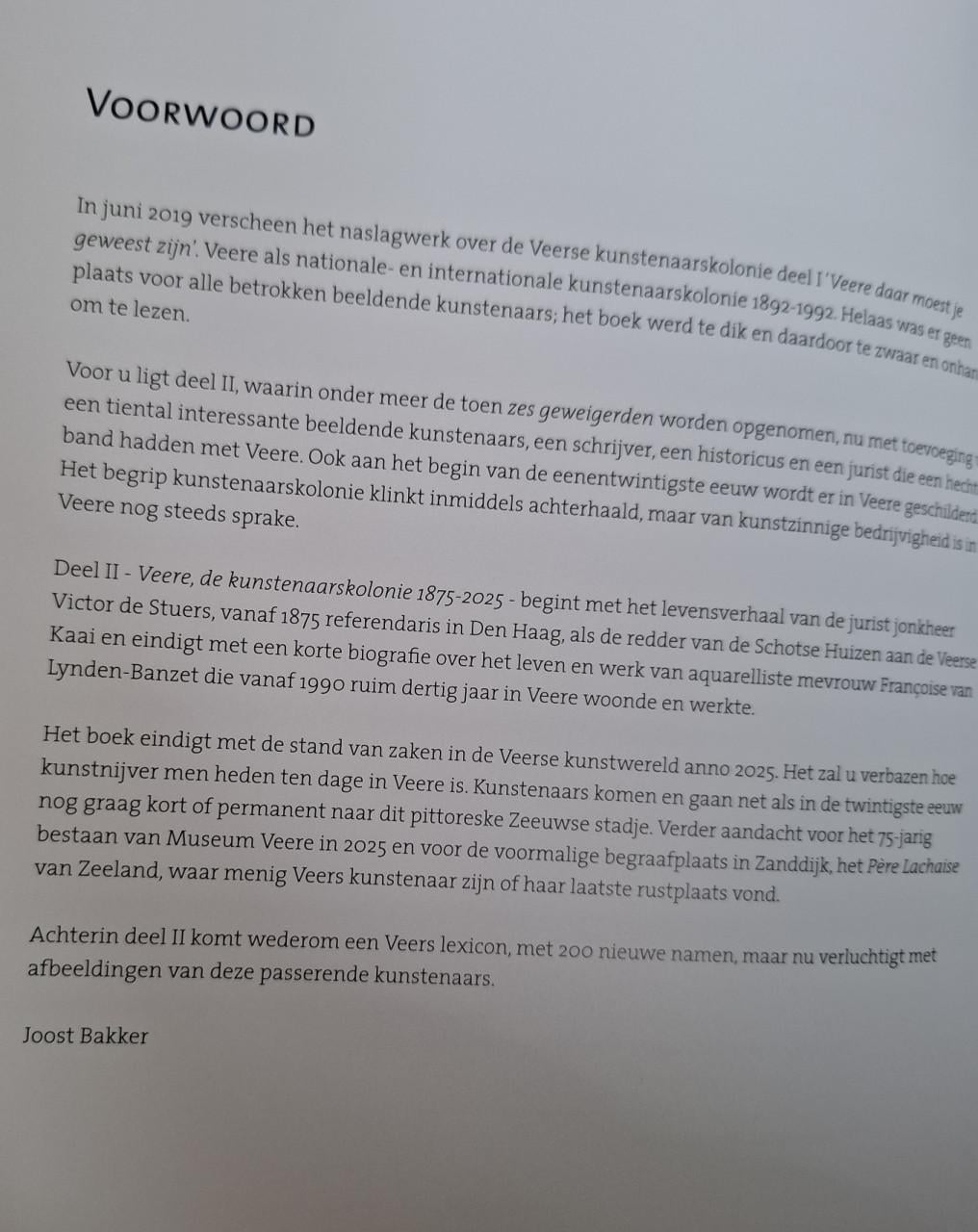 Zeeland - Veere, de kunstenaarskolonie 1875-2025, door Joost Bakker