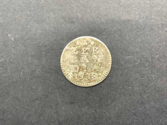 Utrecht , dubbele wapenstuiver 1738 , zilver.