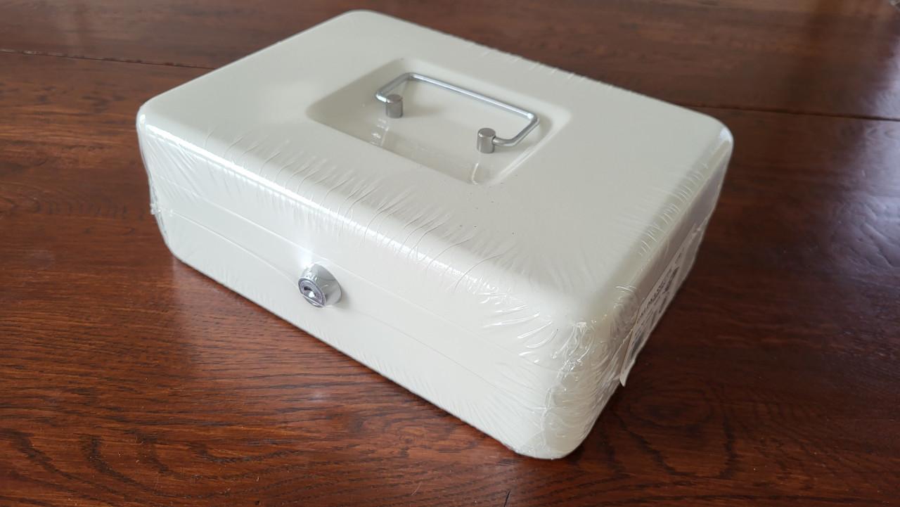 Wedo metalen geldkist geldcassette 25 x 18 x 9 cm - NIEUW