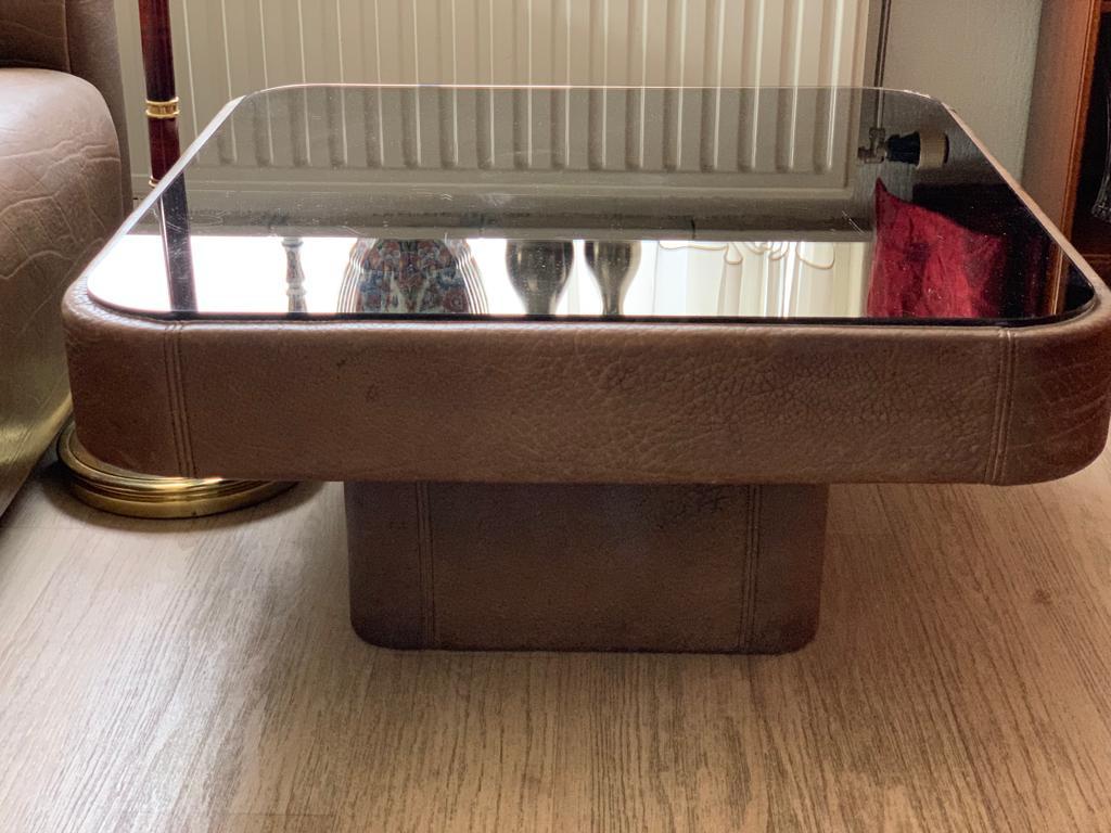 Vintage DeSede DS47 tafel met spiegelblad