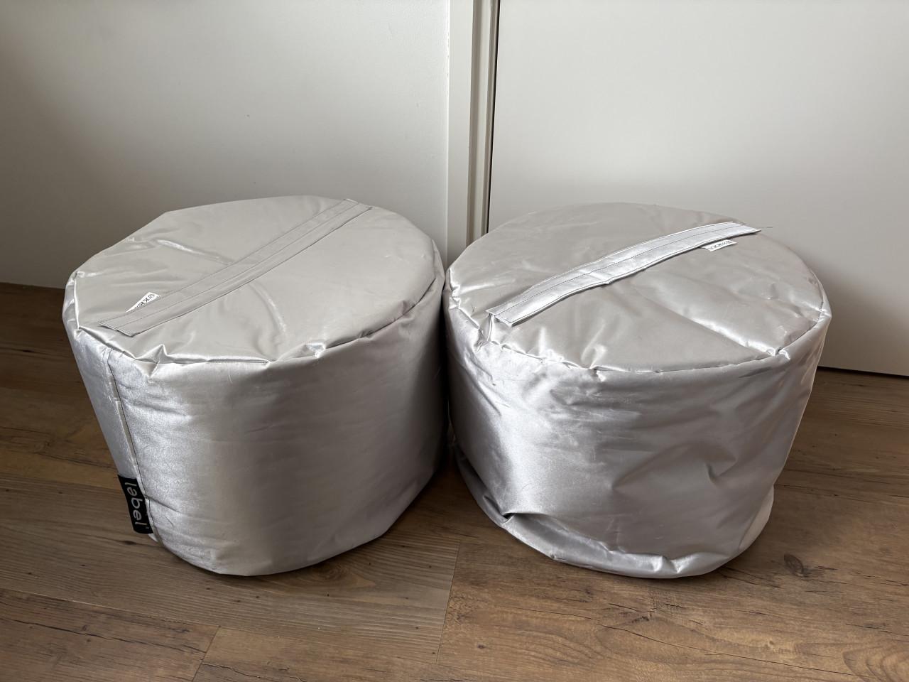 Zilveren Poef van Lebel