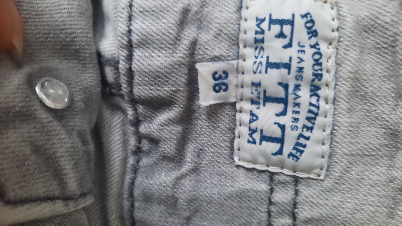 Jeans broek licht grijs