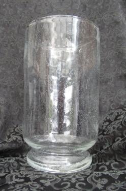 Grote vaas Belletjesglas.