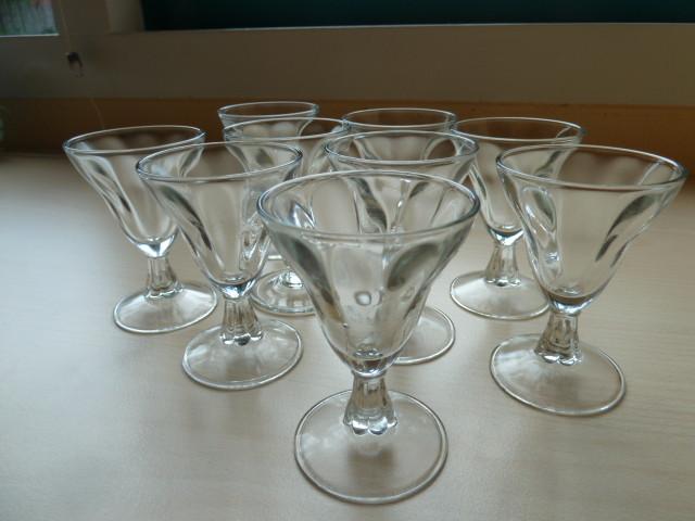 Borreglaasjes 9 stuks