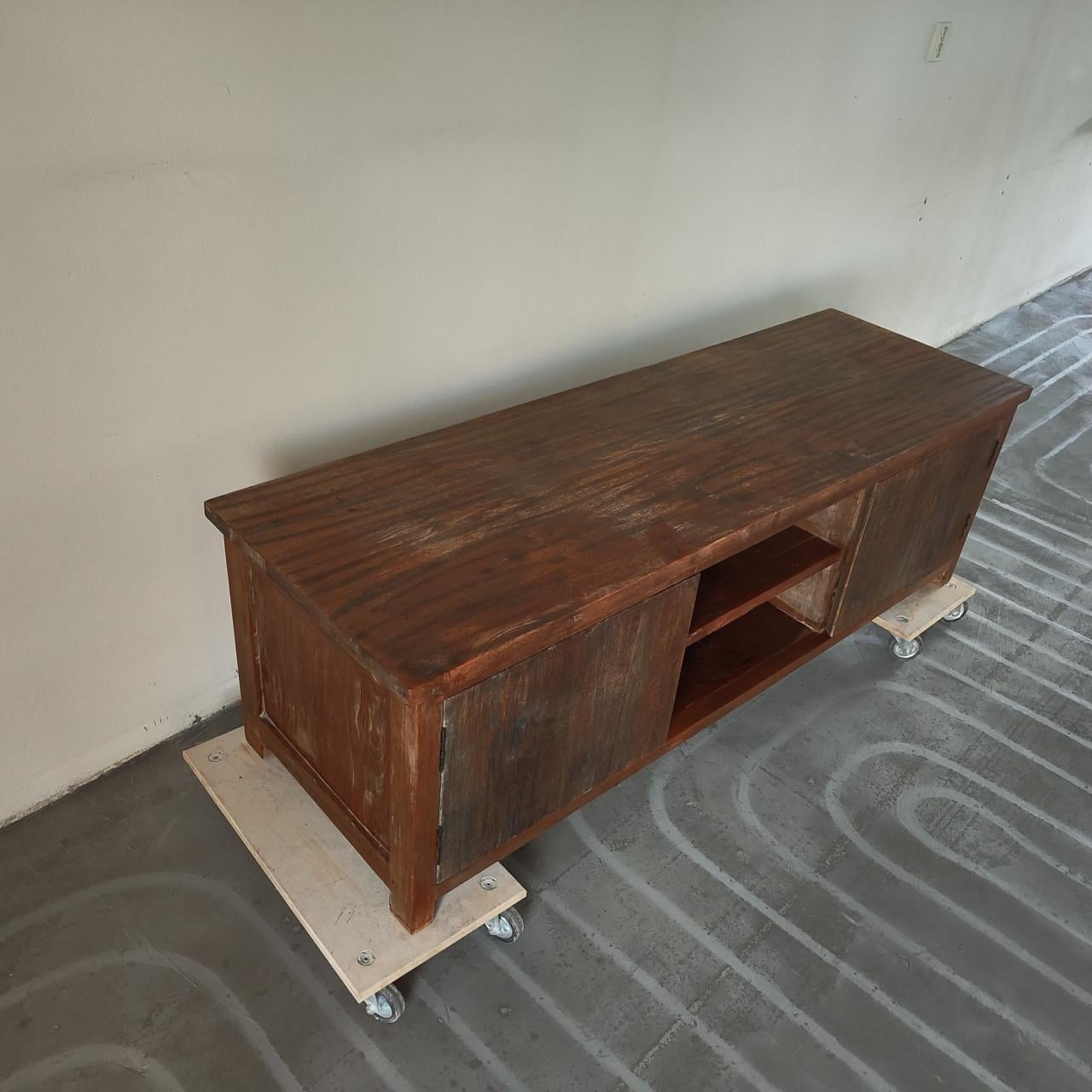 Teak houten tv meubel