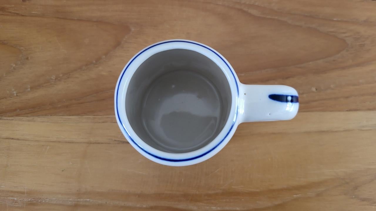 Miniatuur bierpul Delfts Blauw h 6 cm