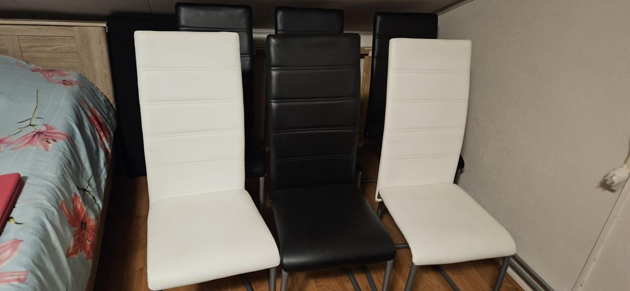 Eettafel stoelen 6 st.