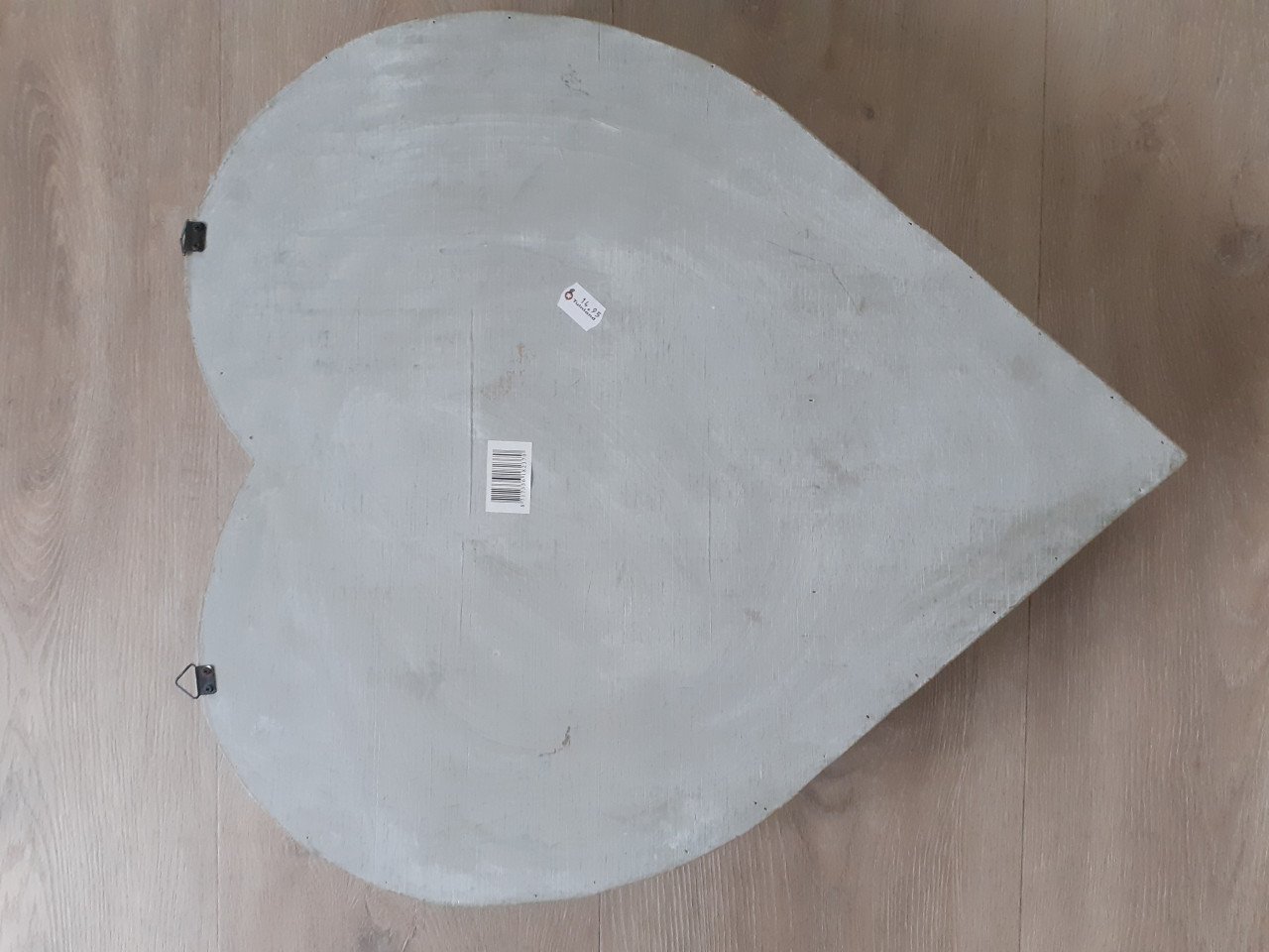 Grijs hart ter decoratie