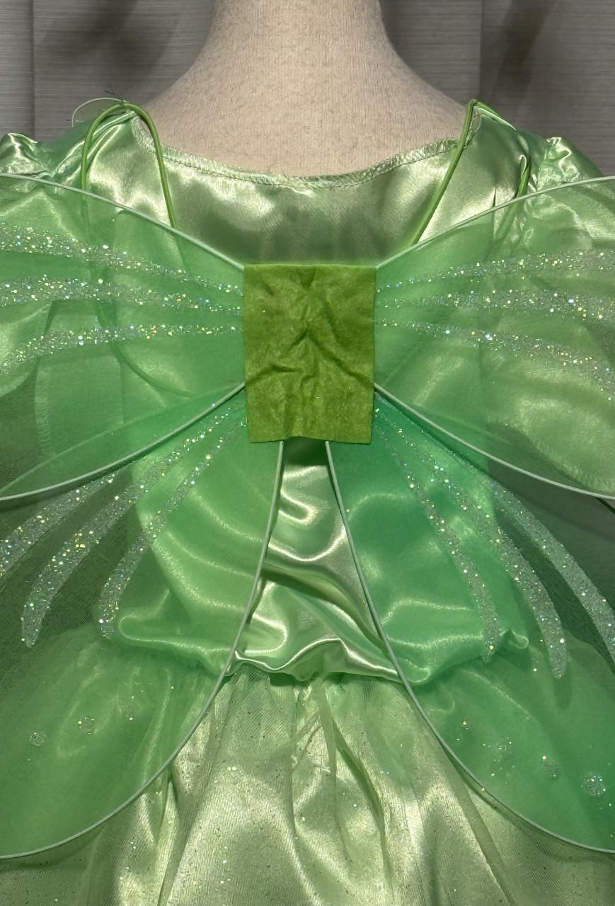 Nieuw 104-110-116 Tinkerbel Elfje Jurk Vleugels Staf Diadeem