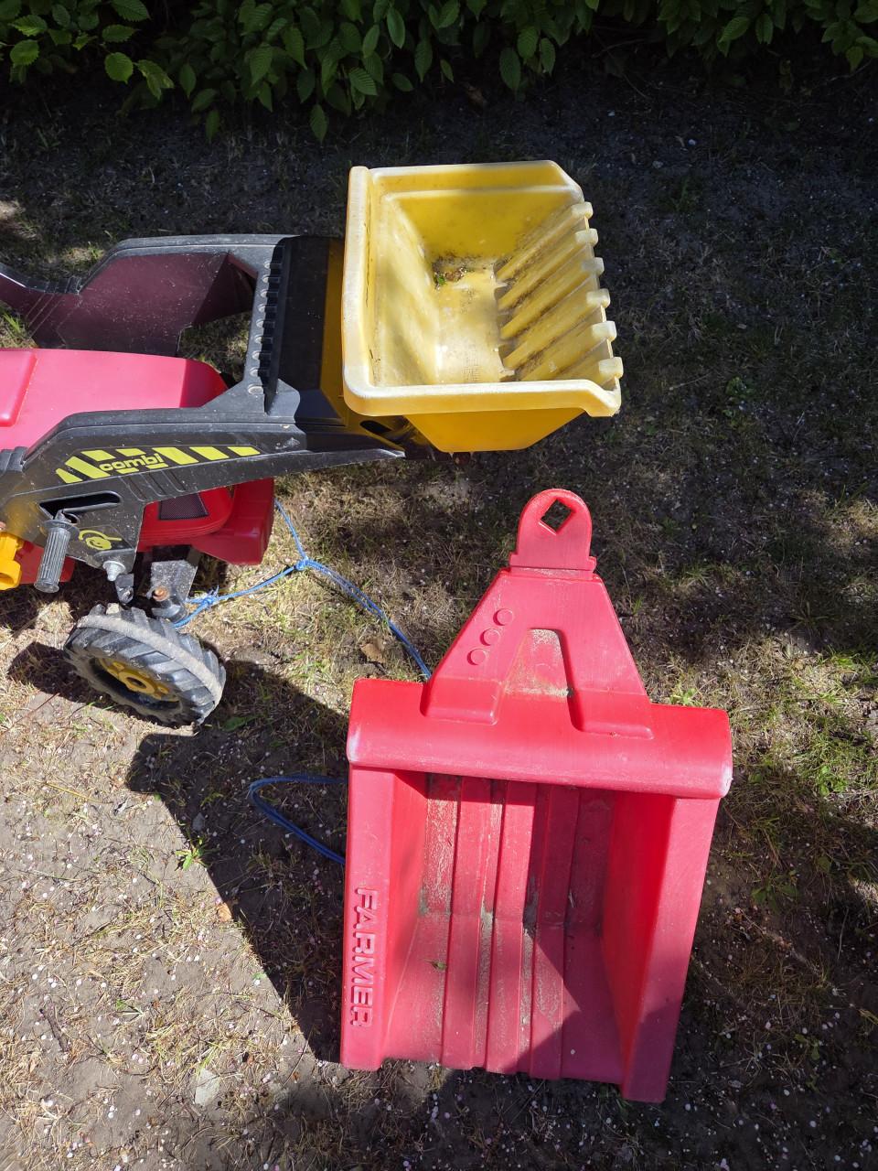 Speel tractor met kar