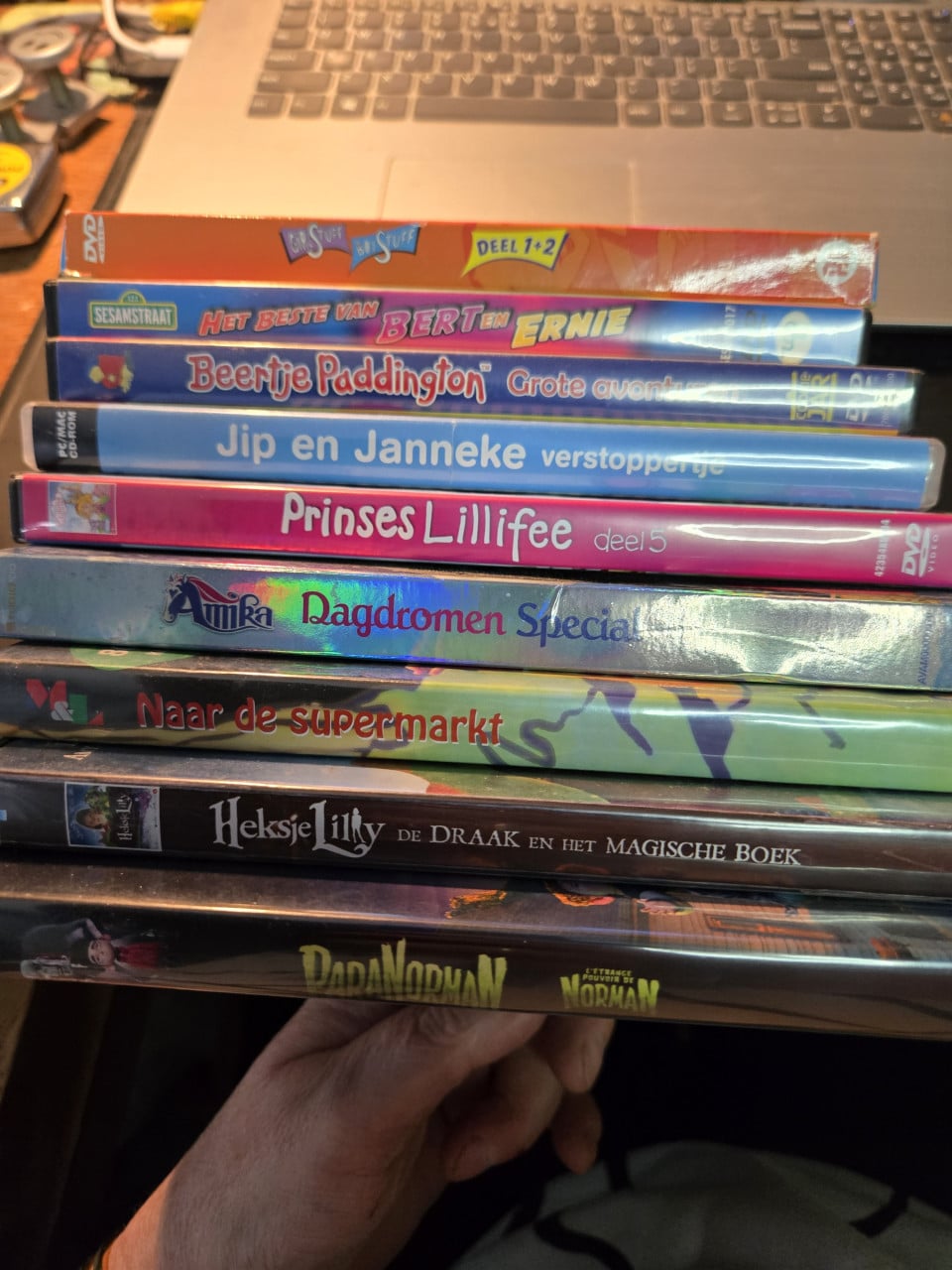 Collectie kinder-dvd's, 9 stuks