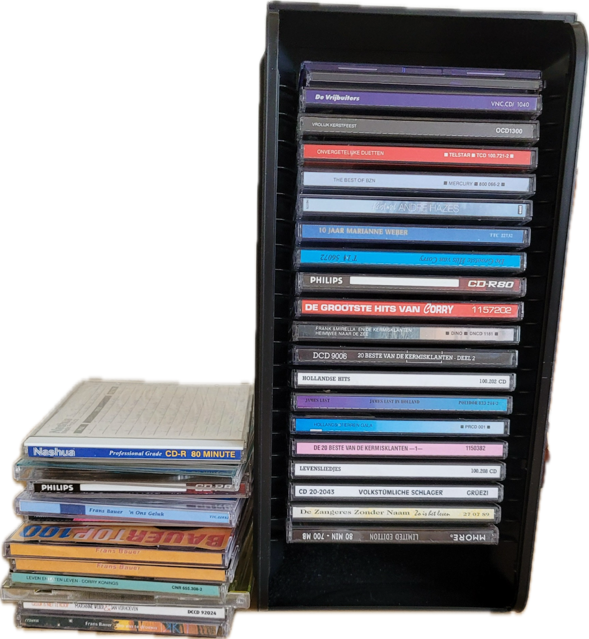 Cd rek met cd’s