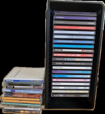 Cd rek met cd’s
