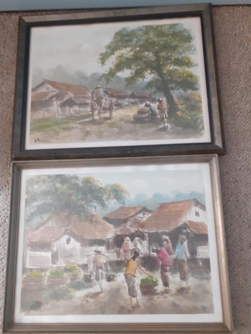 2 Indische aquarellen
