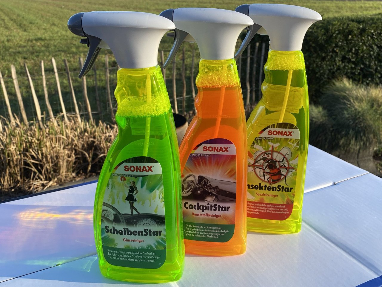 Setje auto onderhoud sprays sonax