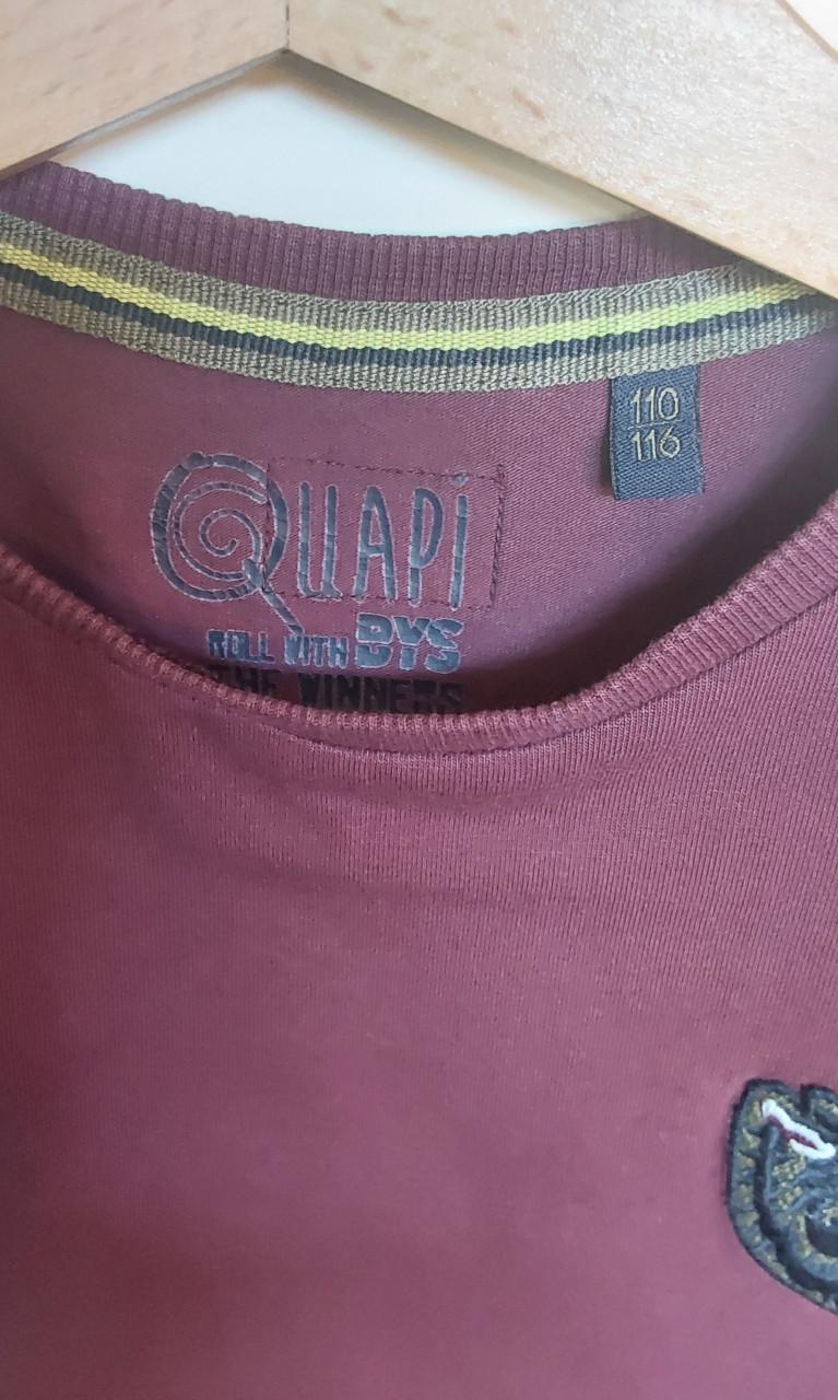 Paarse longsleeve van het merk Quapi in maat 110/116