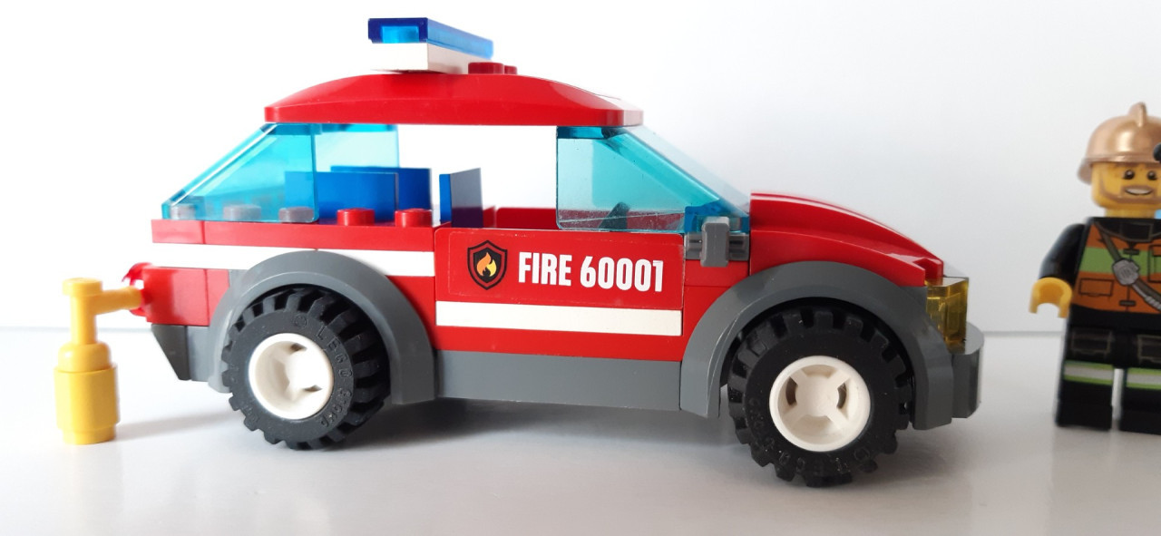Lego City 600001: Brandweercommandant met gouden helm