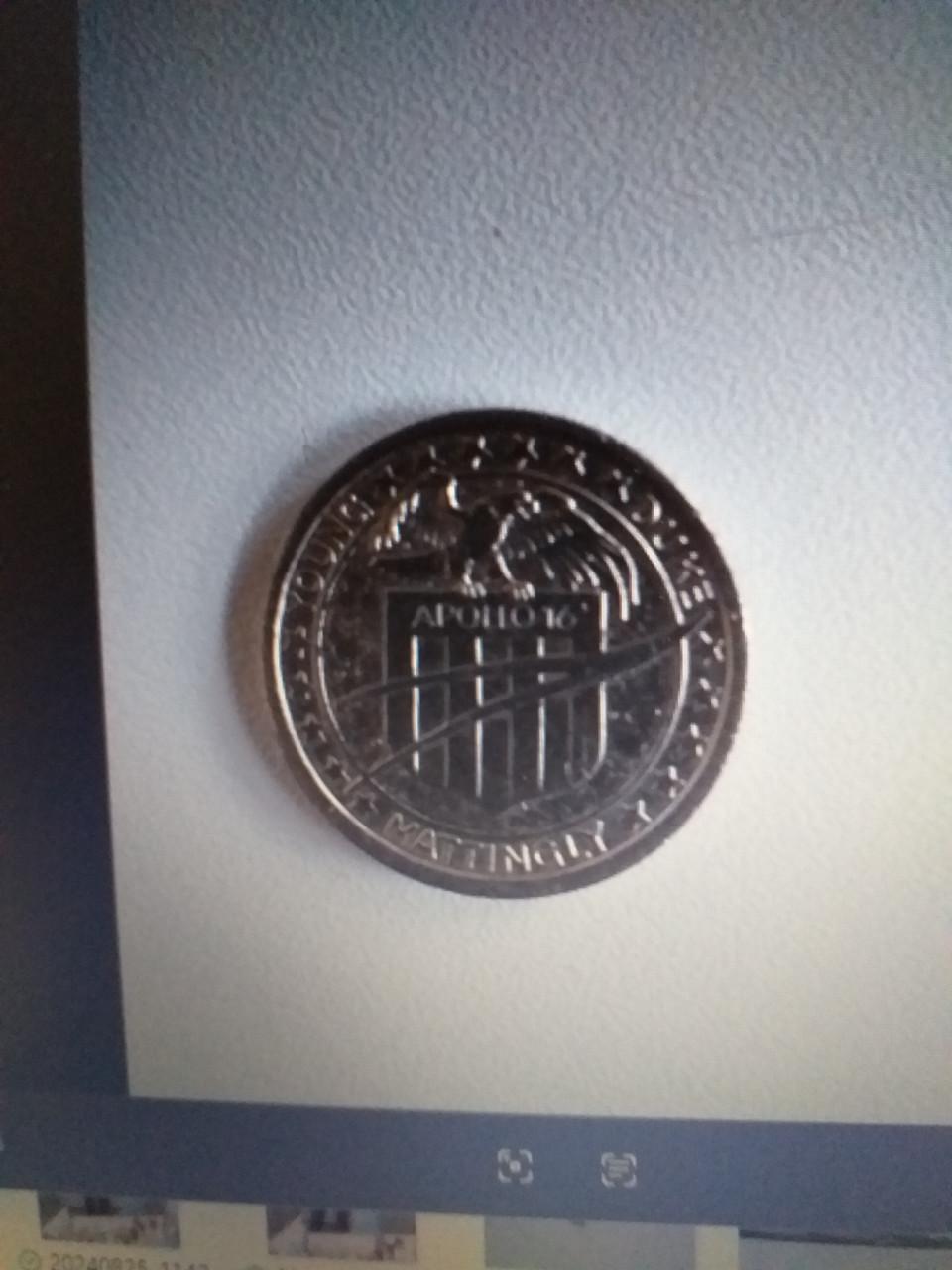 Penning landing Apollo 16 jaar 1972