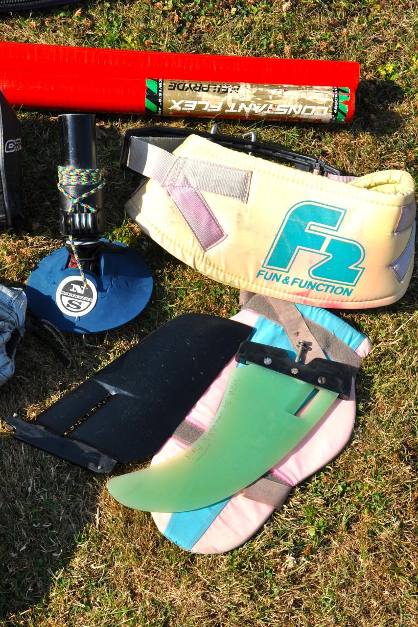 F2 Comet en F2 Ride, 3 zeilen zeer complete vaarklare set