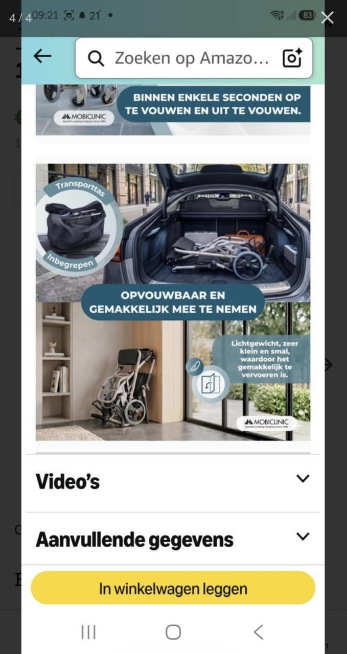 Lichtgewicht aluminium rolstoel