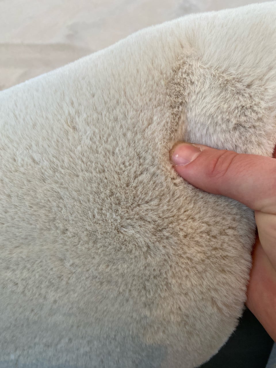 Wollen vloerkleed 200x288 cm – beige – goede staat