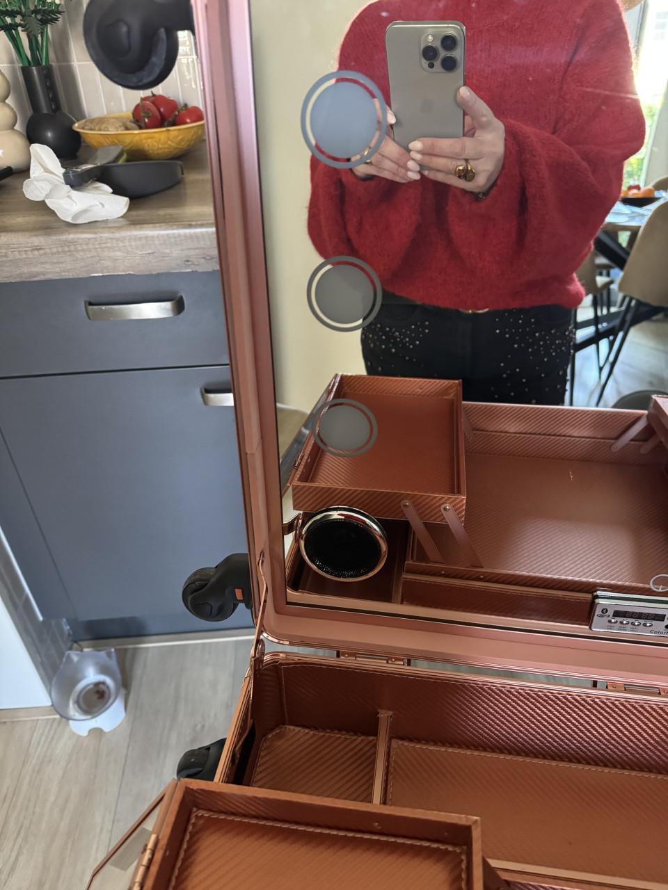 Mobiele Visagiekoffer/kaptafel