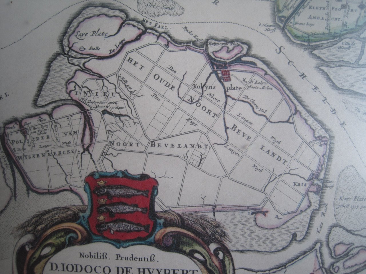 Oude landkaart Schouwen