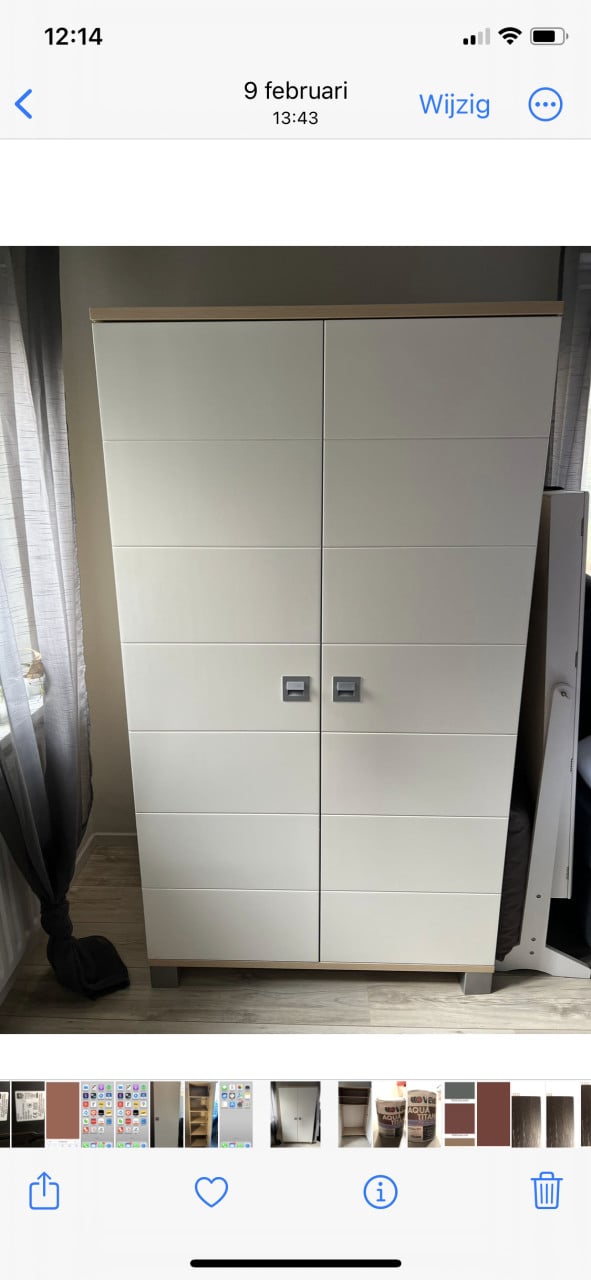 Volledige slaapkamer whitewash eiken/alpinewit.