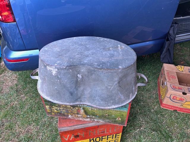 Zinken Zaaibak, antiek gereedschap