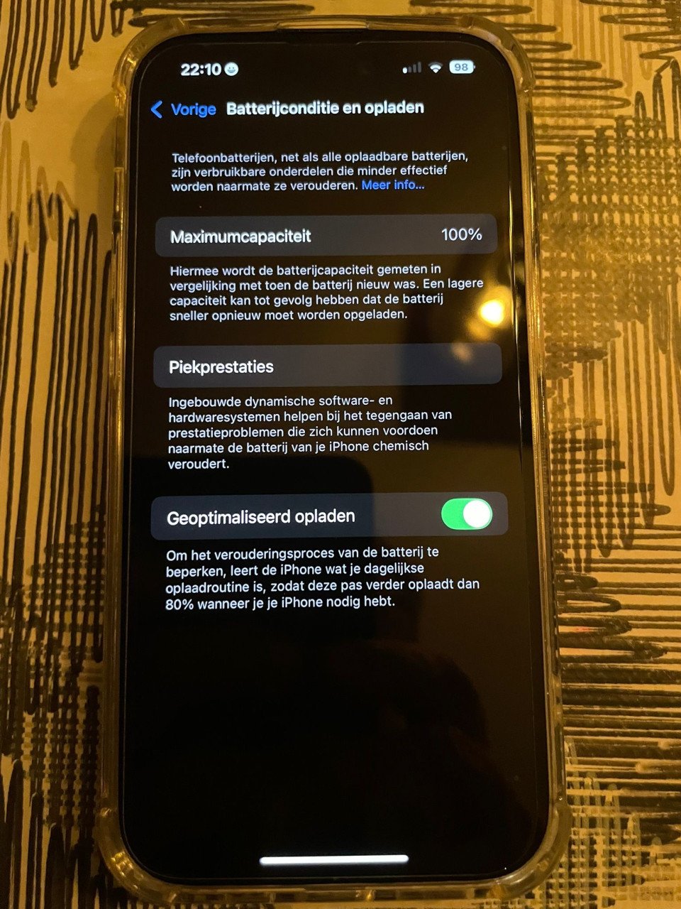 IPhone 14Pro Dieppaars 128GB-100% batterij