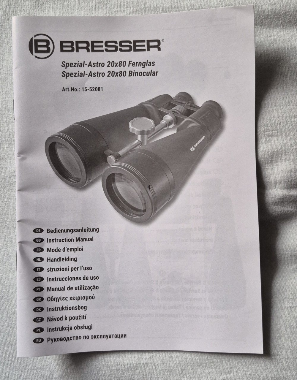 Bresser verrekijker met statief