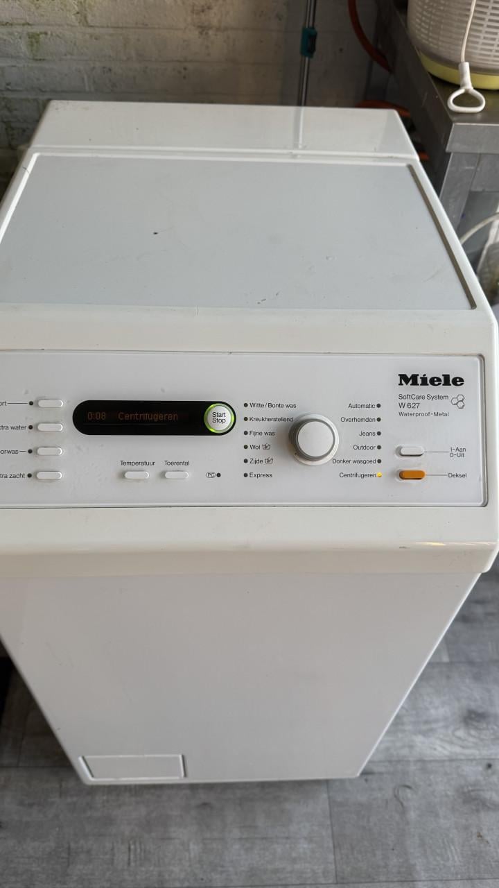 Wasmachine miele boven laden