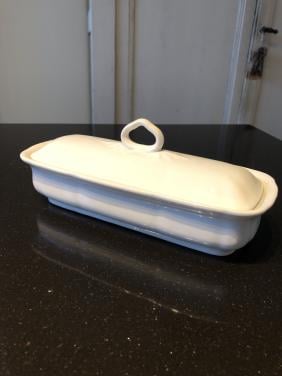 Mooi brocante wit zeep/kammenbakje van Petrus Regout