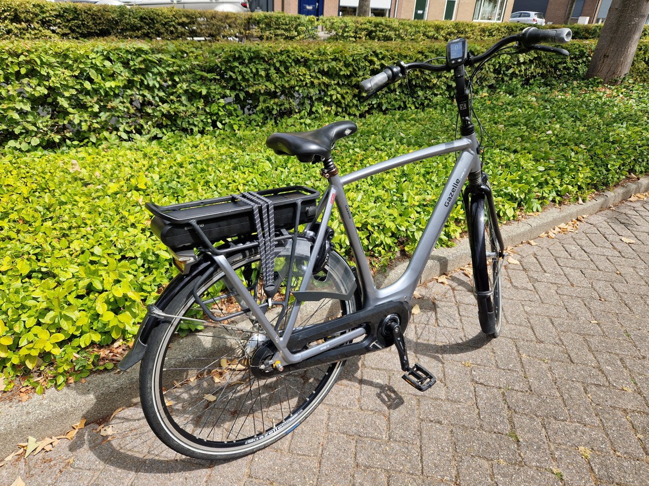 Schitterende Gazelle Orange elektrische heren fiets met Shimano middenmoto