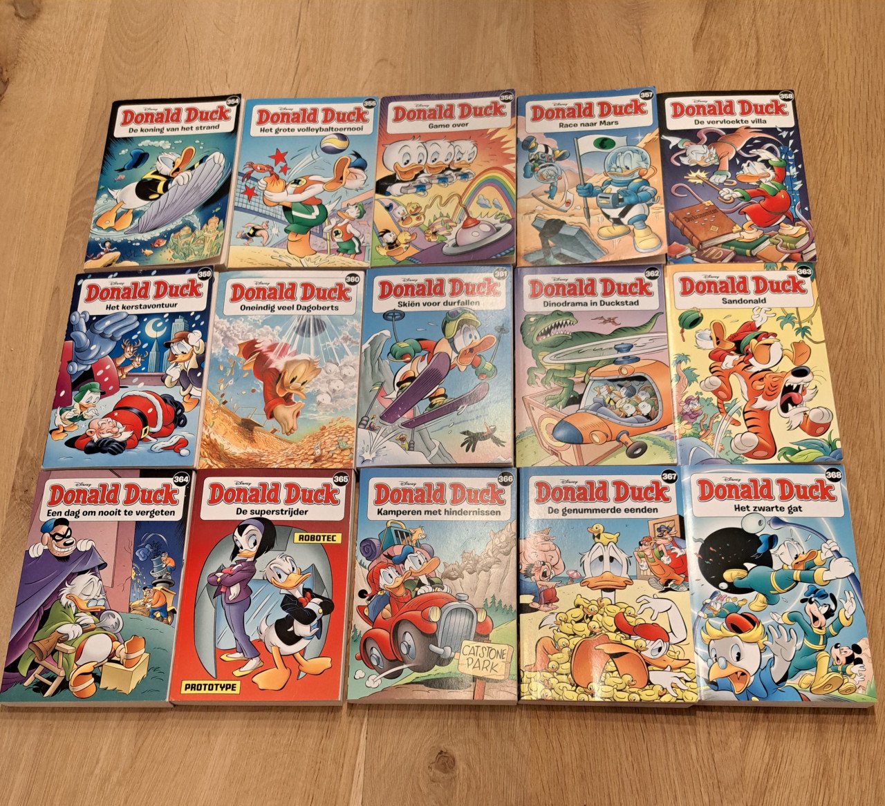 15 Donald Duck pockets 2024 en 2025 - nr 354 t/m 368