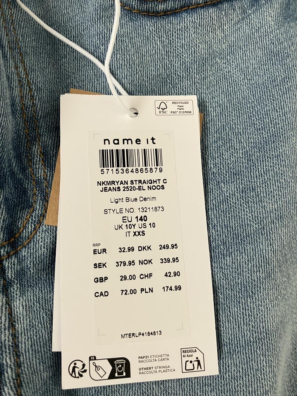 Nieuwe jeans name it 140 146