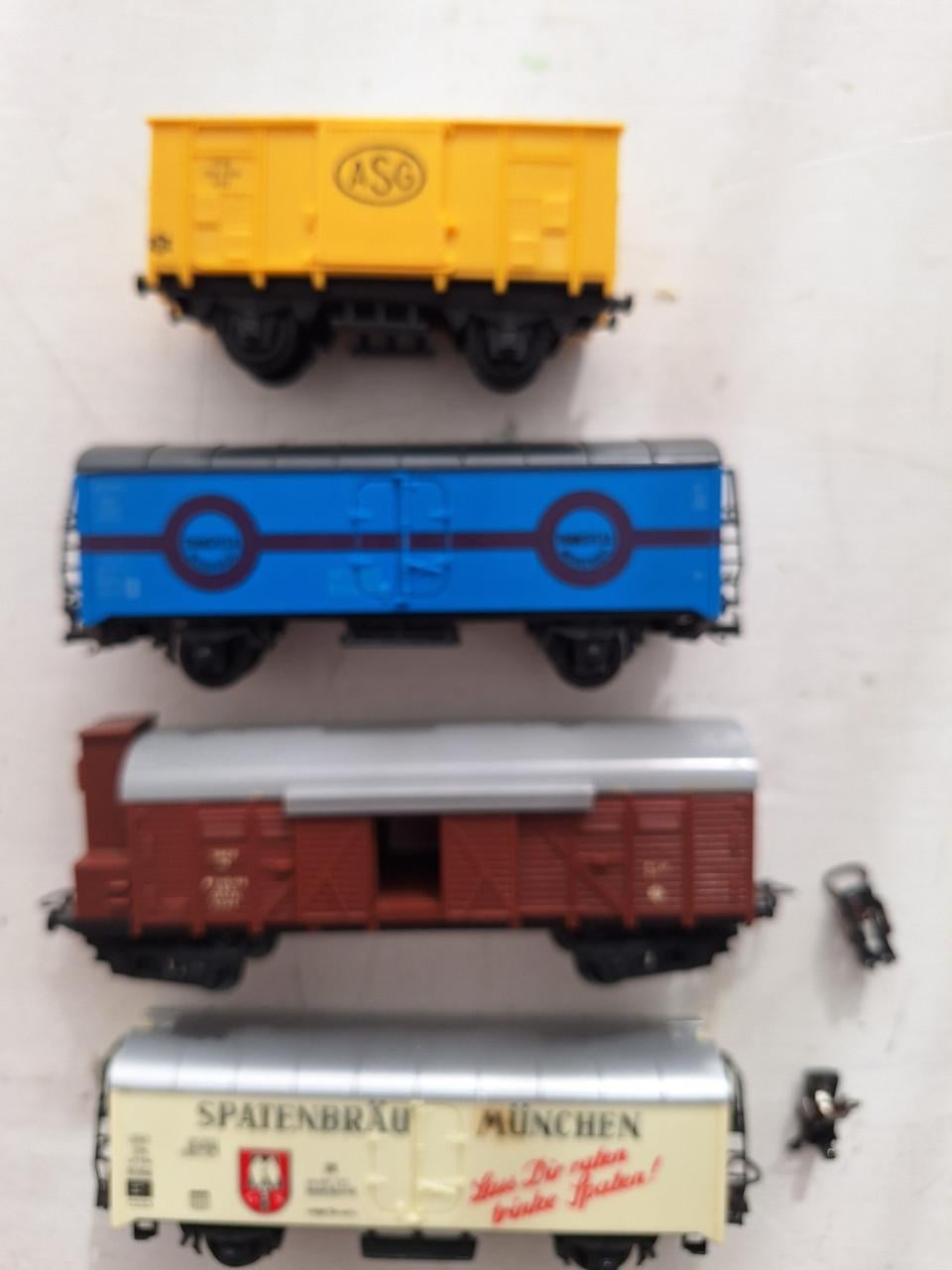 Retro trein onderdelen