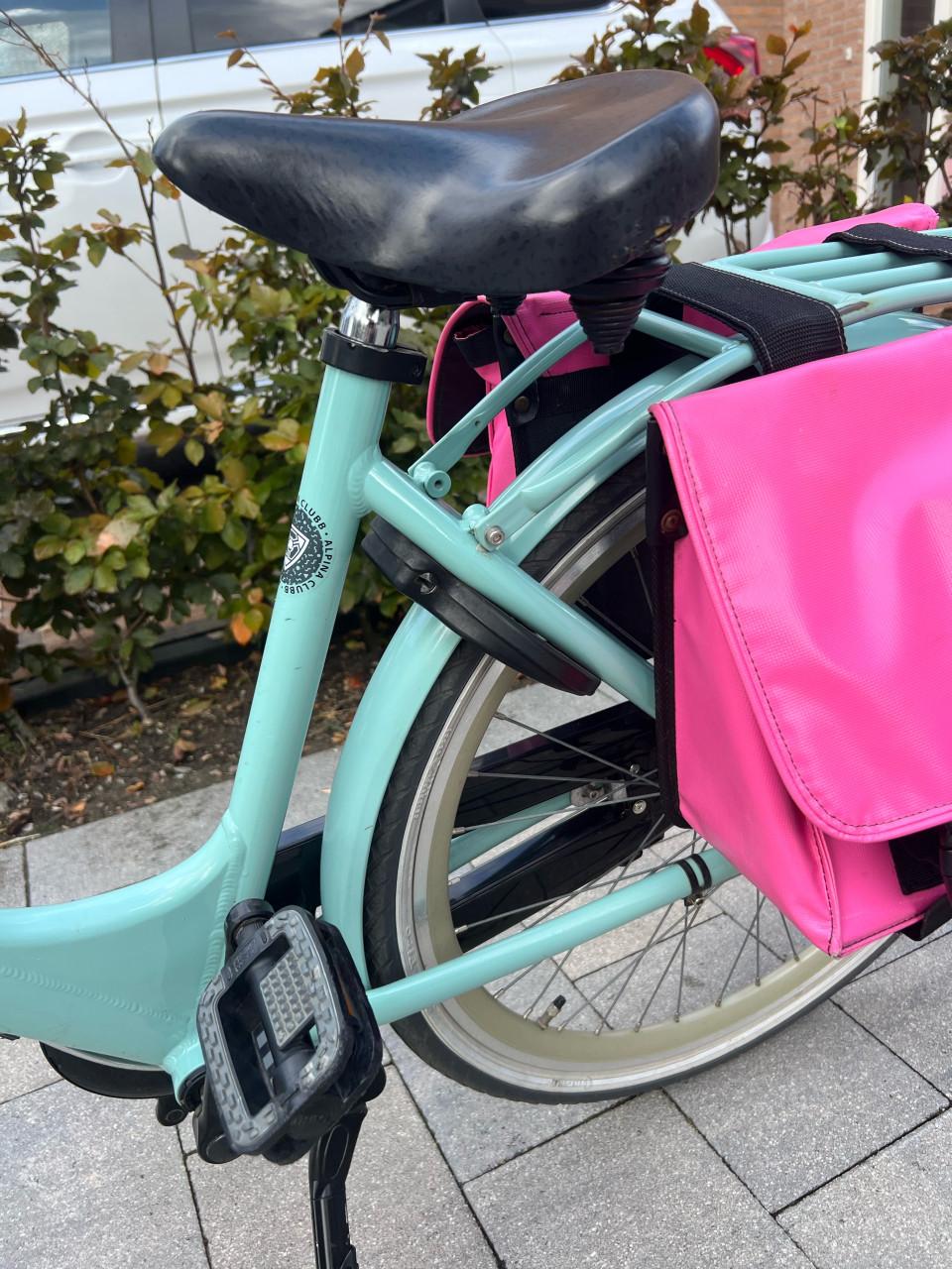 Alpina Kinderfiets 26 inch met voordrager en fietstassen