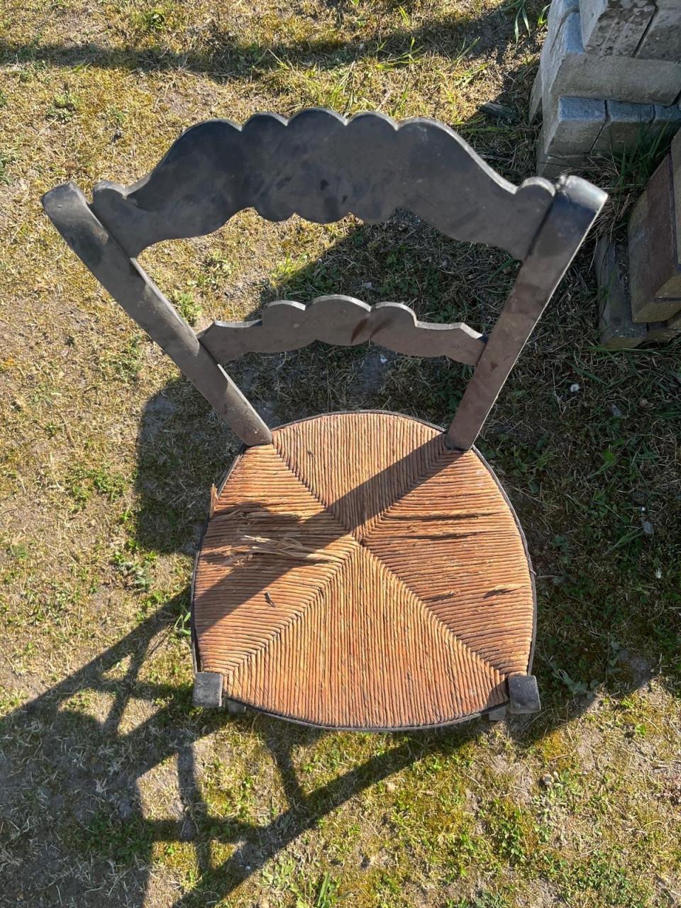 Biedermeier stoel, antiek