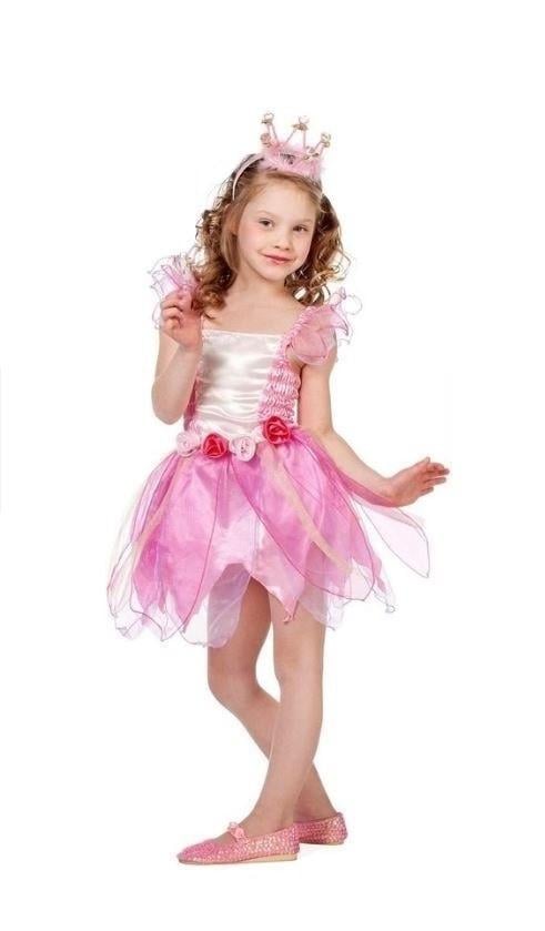 Nieuw ! Maat 110-116 Mooie Roze Prinsessenjurk