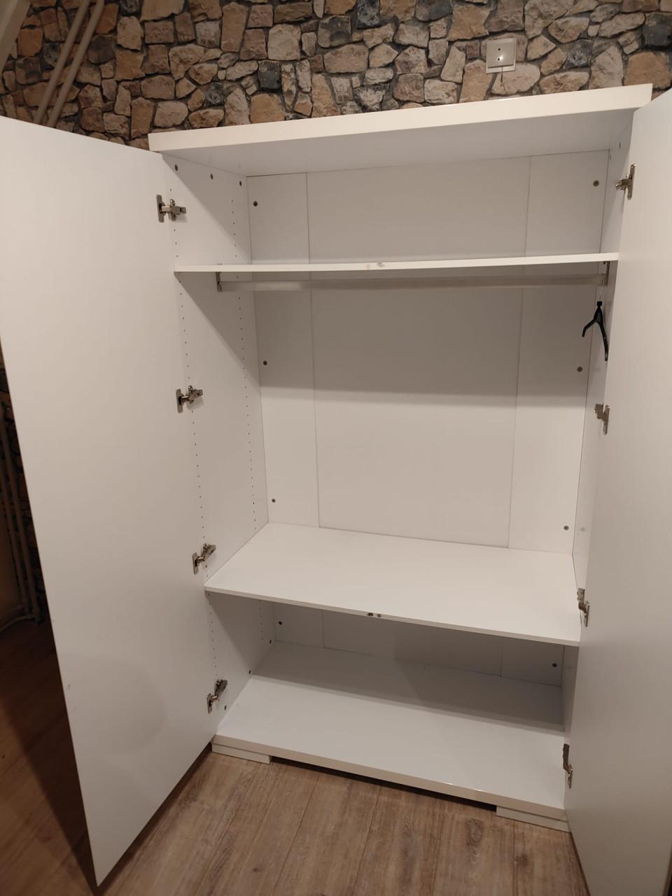 Kledingkast wit glans