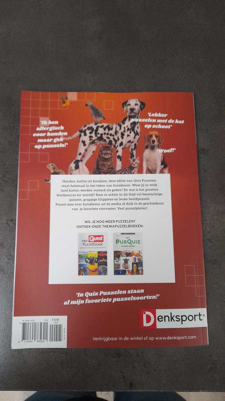 Quiz puzzelen huisdieren