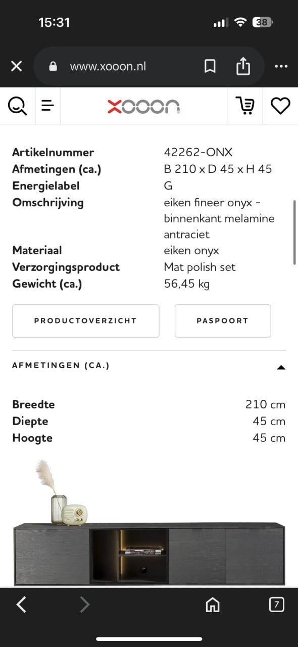 Tv meubel dressoir Xooon