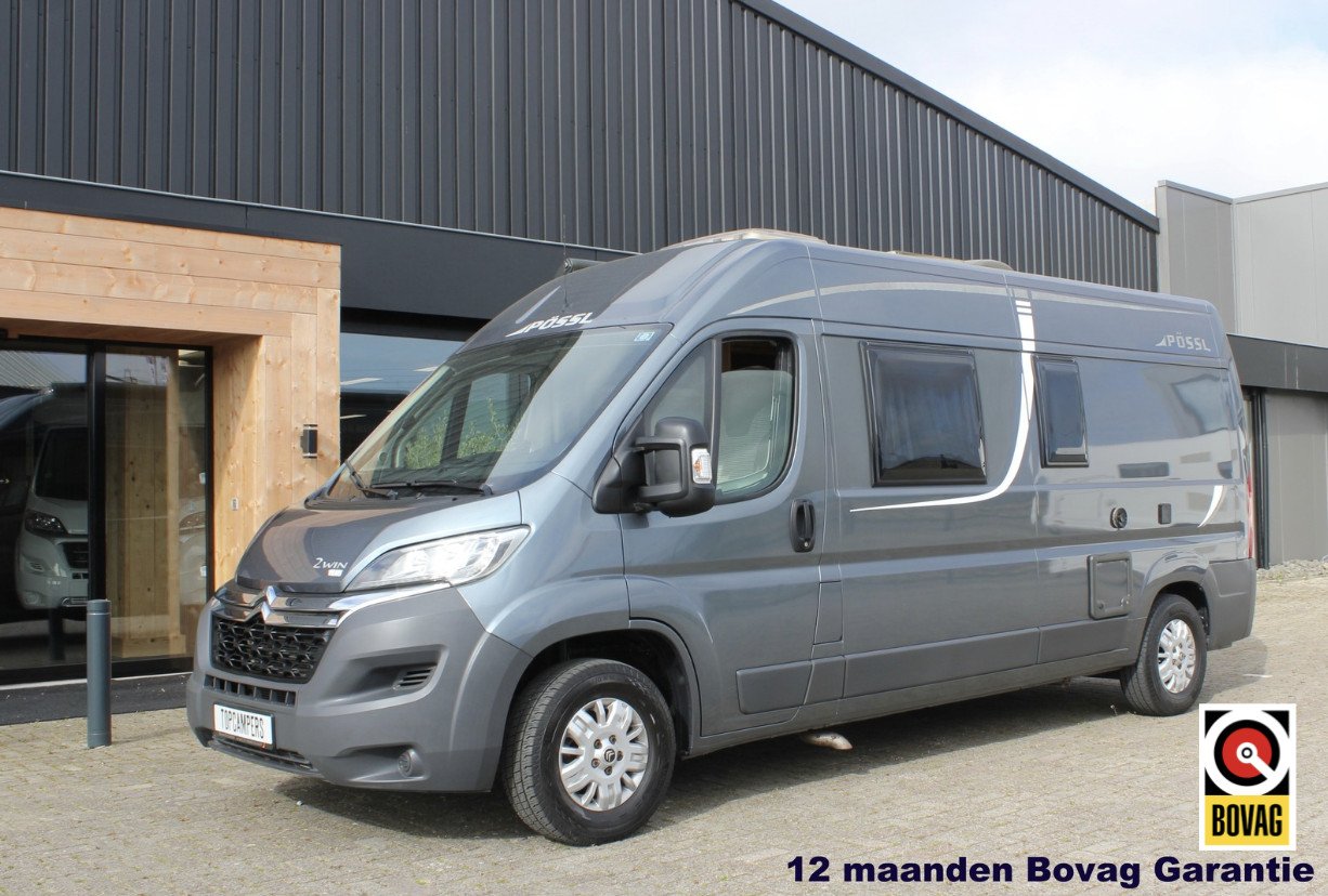 Pössl 2win plus (Vast bed, nieuwstaat, 1e eigenaar)