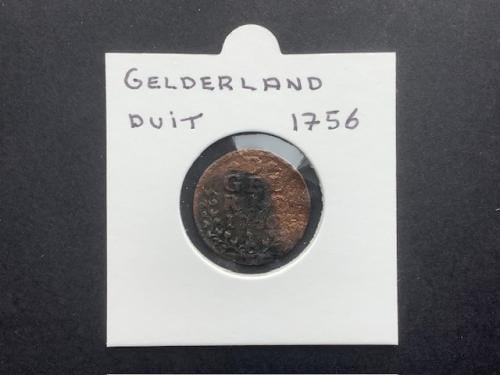 Gelderland duit 1756.
