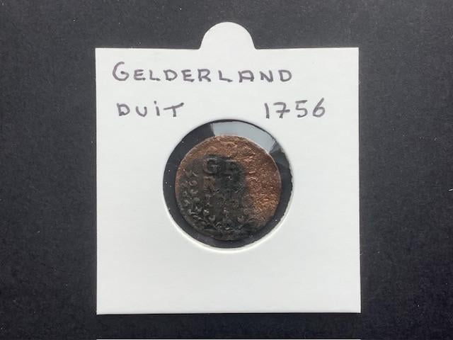 Gelderland duit 1756.